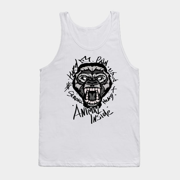 Gorilla inside Tank Top by CB_design